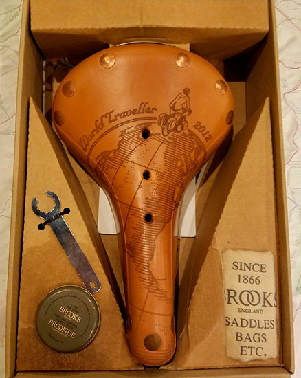 Седло Brooks из органической кожи