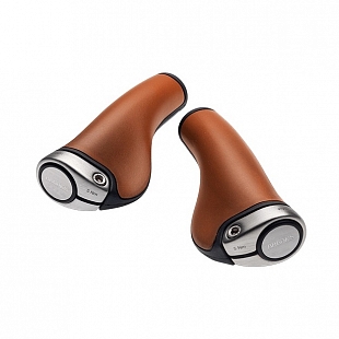1Картинка Ergon GP1 Leather Grips 130mm & 100mm Honey