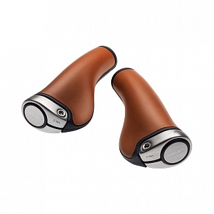 1Картинка Ergon GP1 Leather Grips 130mm & 130mm Honey