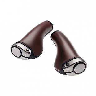 1Картинка Ergon GP1 Leather Grips 130mm & 100mm Brown