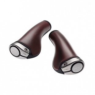 1Картинка Ergon GP1 Leather Grips 130mm & 130mm Brown
